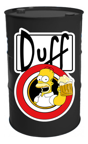 Adesivo Decorativo Tambor 200l - Cerveja Duff