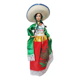 Vestido Regional Mexicano China Poblana Para Muñecas
