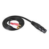 Cable De Audio Rca Macho Hembra Xlr, Estéreo, 5 M/ Patch