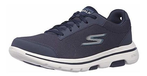 Skechers Gowalk 5 Demitasse-textured Knit Lace Up Performanc