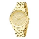 Relógio Technos Trend Feminino Pulseira Aço Dourado Elegante