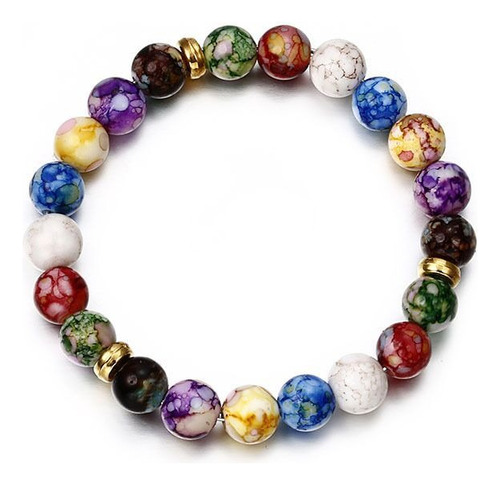 Pulsera Clásica De Cuentas De 7 Chakras,