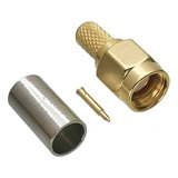 Conector Sma Macho Para Cable Rg58 50 Ohms Para Crimpar