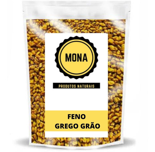 Feno Grego Grãos 1 Kg - Naturais Mona