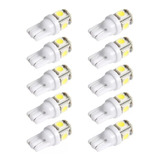 Paquete 10 Led T10 W5w Pellizco 5 Colores 5050 .