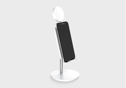 Soporte Celular Ajustable Escritorio Video Call Luz 