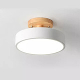 Lámpara Led Nordica De Colgante Moderno 3 Colors Madera