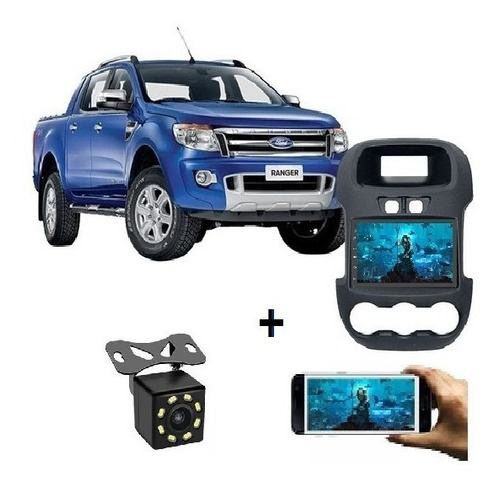 Ford Ranger Central Multimedia Android + Marco 7 Puladas