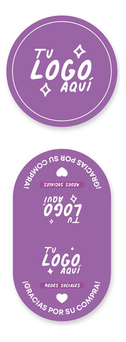 Pack Emprendedor Pyme Sticker Con Logo Y Cierra Bolsas
