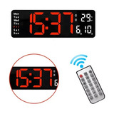 Reloj De Pared Digital Con Control Remoto, Temperatura, Fech