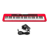 Teclado Casio Casiotone Ct-s200 Rojo + Fuente 9v