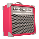 Caixa De Som Amplificada Multiuso Up!6 Vivid Pink Fm/usb/bt