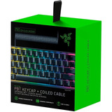 Razer Pbt Keycaps Cable Para Teclado Mecánico Ingles Negro