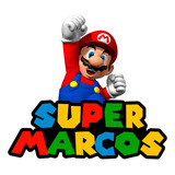 Logo Digital Mario Bros Personalizado Con Tu Nombre Cumple