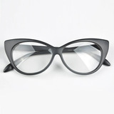 Marco Lentes Ópticos Cat Eye Classic Matte Black M L 54mm