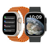 Relógio Smartwatch W68+ Ultra Series 8 Nfc Tela 2,02 Novo