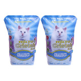 Kit 2 Areias Higiênicas Micro Cristais Sílica 1,8kg Chalesco