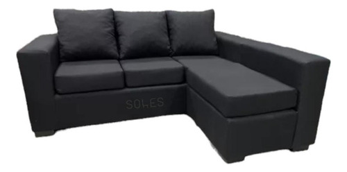 Sillon 3 Cuerpos + Camastro Movil Living Tela O Eco Cuero