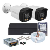 Kit Cftv 4 Cameras Segurança 720p Hd Starl Dvr Intelbras 4ch