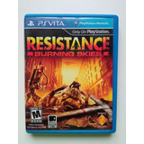 Resistence Burning Skies Ps Vita  Psvita