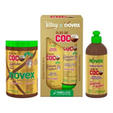 Novex Vitay - Óleo De Coco Shampoo+cond+mascara+creme Penter