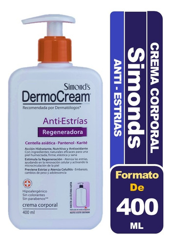 Simond's Dermo Cream Crema Corporal Anti-estrías 400 Ml