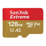 Memoria Micro Sdxc Sandisk Extreme 128gb A2 U3 Clase 10 V30