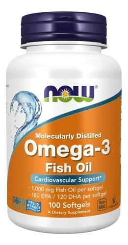 Omega 3 Destilado Molecularmente. - Unidad a $1000