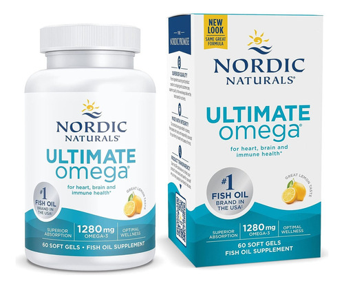 Omega 3 Nordic Naturals Ultimate 1280 Mg 60 Capsulas