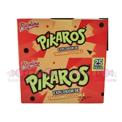 Ricolino Pikaros 25 Piezas | MercadoLibre