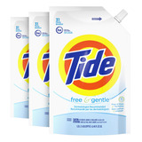 Tide Free & Gentle Jabón Líquido Detergente Para Ropa, 93.