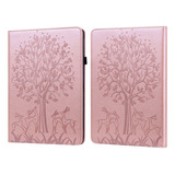 Funda Rosa Con Forma De Árbol Y Ciervo Para Amazon Kindle Pa