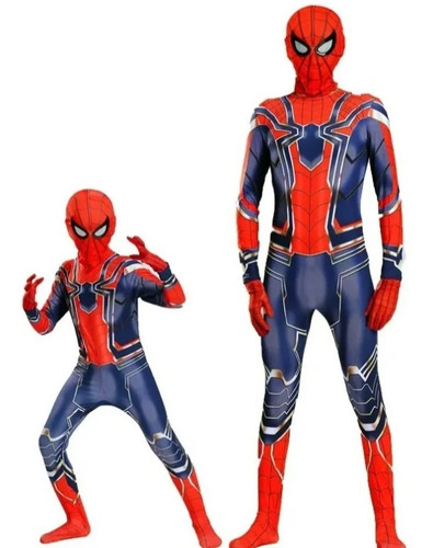 Traje De Cosplay Spiderman Con Máscara Para Niños/adulto