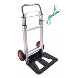 Carro Plegable Carga Aluminio Yegua Grande 90kg+cuerda 1.5m