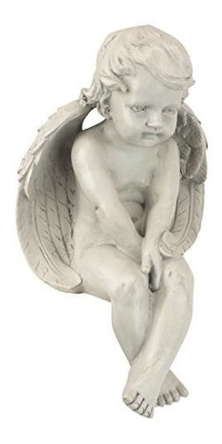 Estatua De Angel De Meditacion Toscano De Diseño