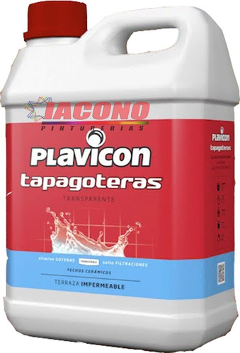 Sellador Transparente Tapagoteras 5 Lts Plavicon - Iacono