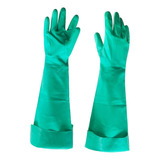 Guantes Gruesos De Nitrilo, Resistentes Al 60 Cm Largo