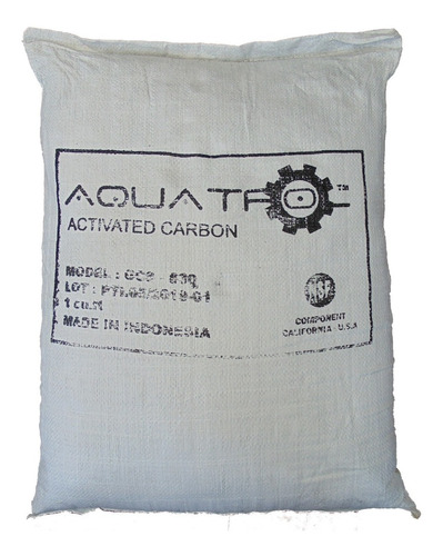 Costal De Carbon Activado Aquatrol 12.3kg Malla 8x30 Msi