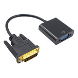 1 Pc De Convertidor De Dvi-d A Vga Cables De Macho A Hembra