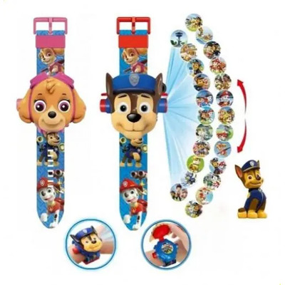 Hot! 2 Relojes De Proyección Animados De La Patrulla Kou