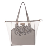 Bolsa Tote Nicole Lee Con Corte Laser Y Bordado Ss22