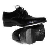 Zapatos Negros De Vestir Formal-elegante Para Niños/citrino