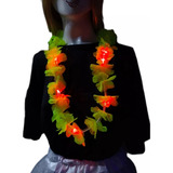 Collar Hawaiano Hippie Luminoso Led Cotillon Carioca Pack X8