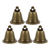 Campanillas De Bronce Little Bell Cow Bell, 5 Unidades