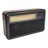 Rádio Retro Vintage Antigo Bluetooth Am Fm Sd Usb Mp3 Solar