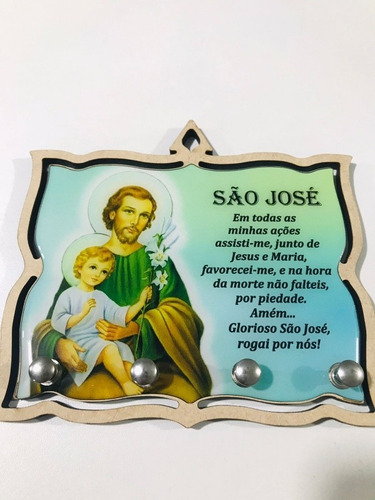 Porta Chave Em Mdf Resinado São José 