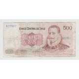 Billete Chile 500 Pesos 1986 Seguel Court Usado (c85)