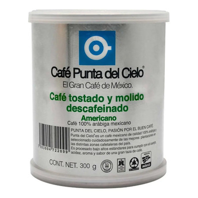 Café Punta del Cielo Molido Americano Descafeinado 300g | Meses sin interés