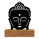Silhueta Decorativa Buda Meditação Budista Sala Placa