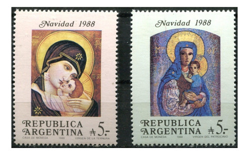 1988 Religión- Navidad- Argentina (sellos) Mint